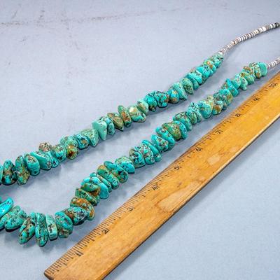 NATIVE AMERICAN TURQUOISE NUGGET NECKLACE
