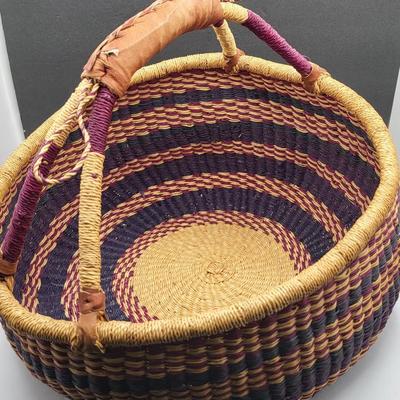 Handcrafted Ghana Weaved Basket