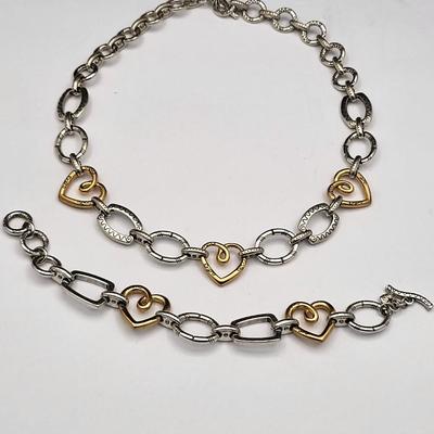 Brighton Fresco Hearts Necklace & Bracelet Set