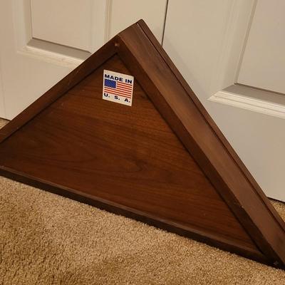 US Navy Wood Flag Box