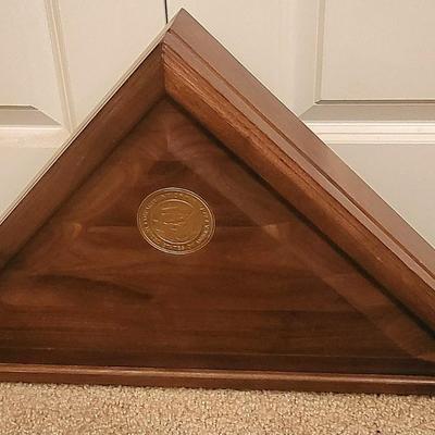 US Navy Wood Flag Box