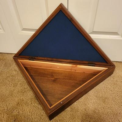 US Navy Wood Flag Box