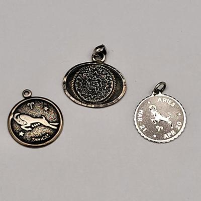 Zodiac Aries Charms & Mayan Pendant