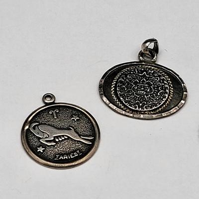 Zodiac Aries Charms & Mayan Pendant