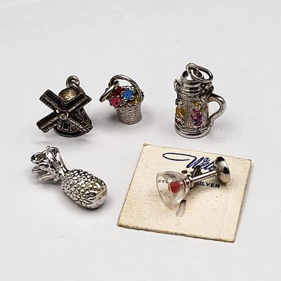 Vintage Charms, Some Sterling Stamped (5)