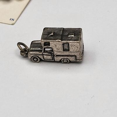 Five Vintage Souvenir Charms, Some Sterling