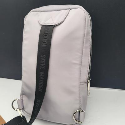 Two Small Grey Nylon Sling Backpacks Kedzie, Steve Madden $88