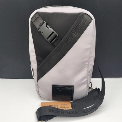 Two Small Grey Nylon Sling Backpacks Kedzie, Steve Madden $88