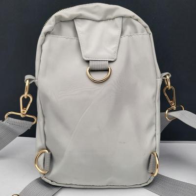 Two Small Grey Nylon Sling Backpacks Kedzie, Steve Madden $88
