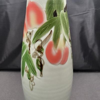 Vintage Chinese Pottery Vase 15" Signed