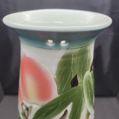 Vintage Chinese Pottery Vase 15" Signed