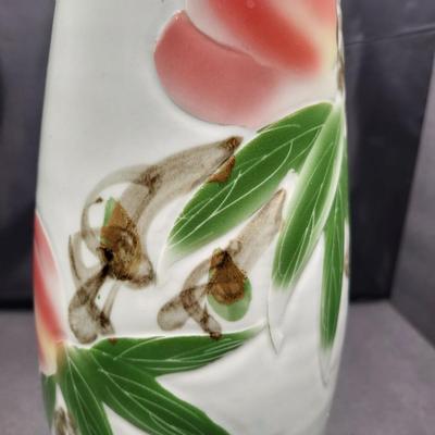 Vintage Chinese Pottery Vase 15" Signed