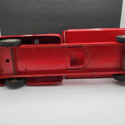 1940's Structo Toys Red Steel Truck