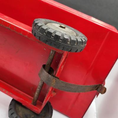 1940's Structo Toys Red Steel Truck