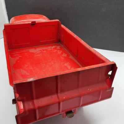 1940's Structo Toys Red Steel Truck