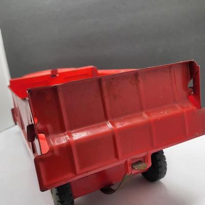 1940's Structo Toys Red Steel Truck