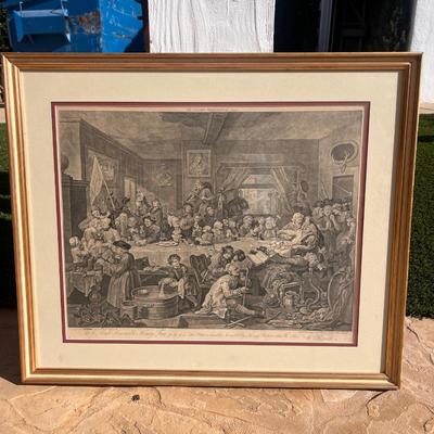 William Hogarth (British, 1697-1764) Complete Set of Four Prints of an Election: 1757 An Election Entertainment