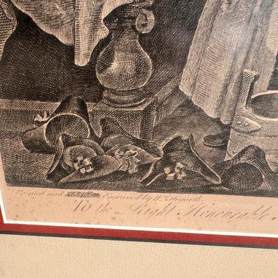 William Hogarth (British, 1697-1764) Complete Set of Four Prints of an Election: 1757 An Election Entertainment