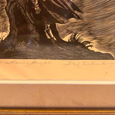 Fritz Eichenberg (1901-1990) Wuthering Heights, Frontispiece, Wood Engraving