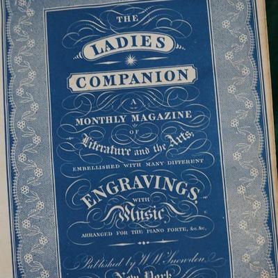 LEATHER BOUND LADIES HOME COMPANION BOOK 1835 VOLUMES TWO &THREE