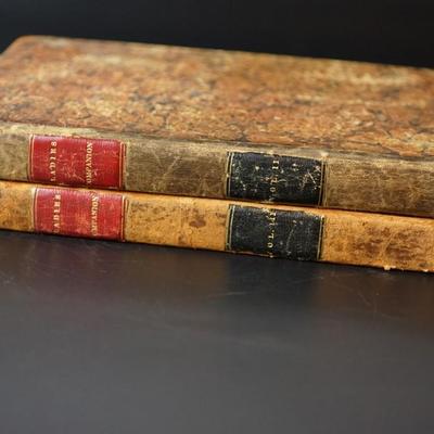 LEATHER BOUND LADIES HOME COMPANION BOOK 1835 VOLUMES TWO &THREE