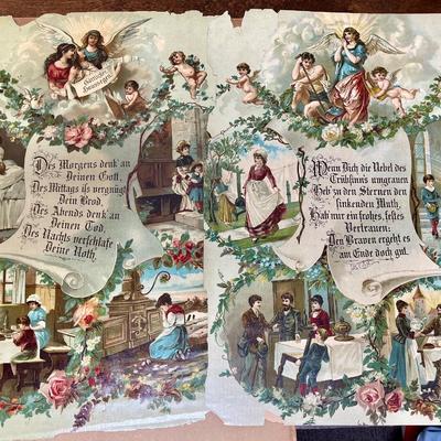 Lot of 2 vintage lithographs