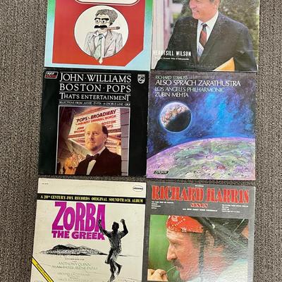 Vintage Vinyl Record Album Lot - Zorba the Greek, John Williams Boston Pop, etc