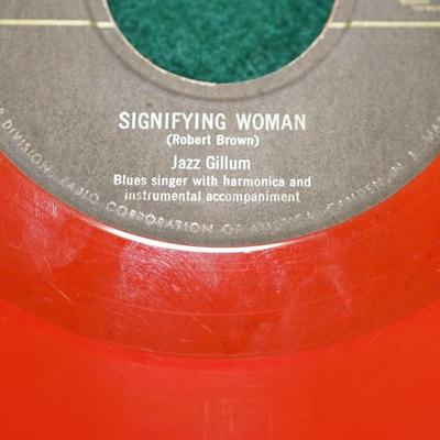 RED VINTAGE METAL 45 RECORD CARRIER /