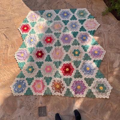 Vintage Hexagon Quilt