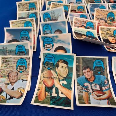 1970 Kellogg's Vintage 3D NFL Football Cards - Complete Set of 60 - OJ Griese Unitas Shell Olsen Butkus +++