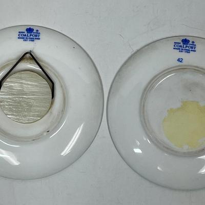 Bone China 2 Wall Plaques Designed and Signed by Norman Arlott