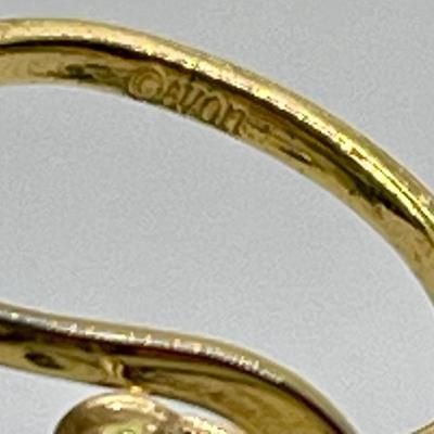 Faux Gold Ring with Stone