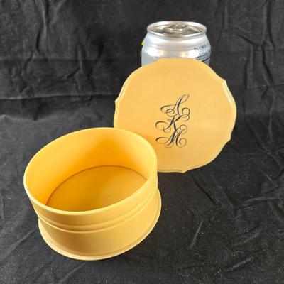 Art Deco Hand Mirror & Brush Set plus Powder Box