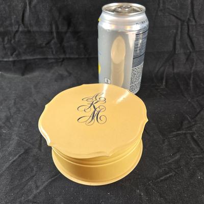 Art Deco Hand Mirror & Brush Set plus Powder Box