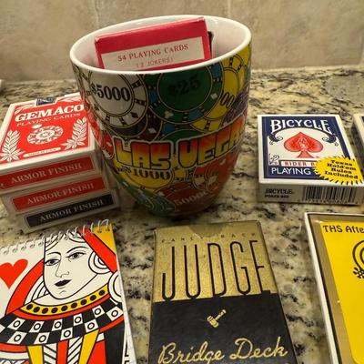 Cards and Las Vegas mug