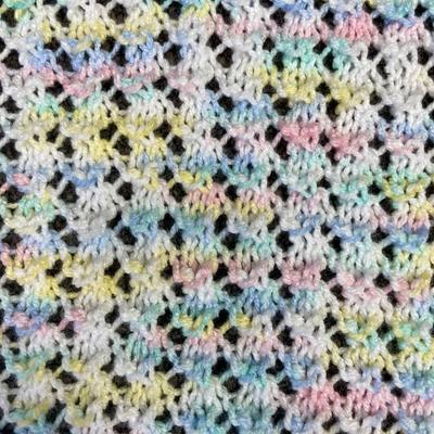 Multi-colored Crocheted Baby Blanket