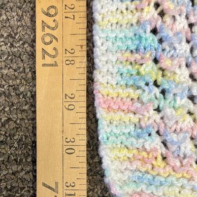 Multi-colored Crocheted Baby Blanket