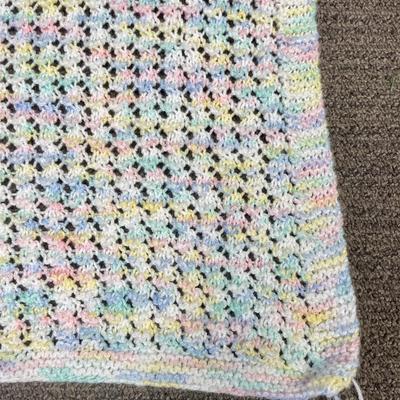 Multi-colored Crocheted Baby Blanket