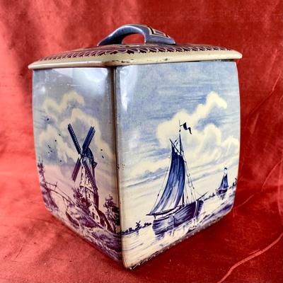 1950's Dirk Eden Delft Style Tin