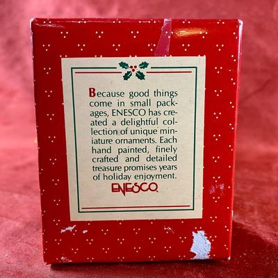 Miniature Enesco Pewter Santa
