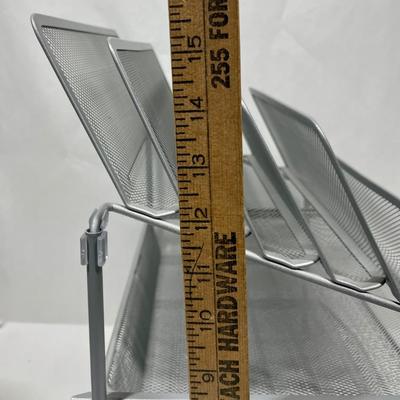 Wire Mesh Desktop File Organizer