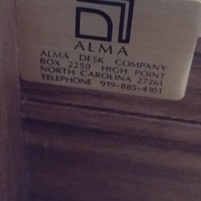 Vintage Alma Desk Company Office Storage Credenza- Approx 68 1/2" Long, 19 3/4" Deep, 29" Tall