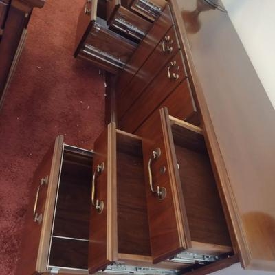 Vintage Alma Desk Company Office Storage Credenza- Approx 68 1/2" Long, 19 3/4" Deep, 29" Tall