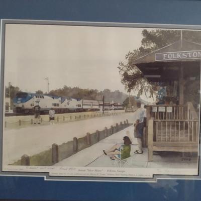 Amtrak "Silver Meteor"- Folkston Georgia by Frank Crowe (2009)- Measures Approx 20 3/4" x 17"