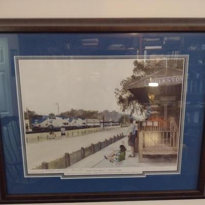 Amtrak "Silver Meteor"- Folkston Georgia by Frank Crowe (2009)- Measures Approx 20 3/4" x 17"