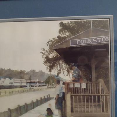 Amtrak "Silver Meteor"- Folkston Georgia by Frank Crowe (2009)- Measures Approx 20 3/4" x 17"