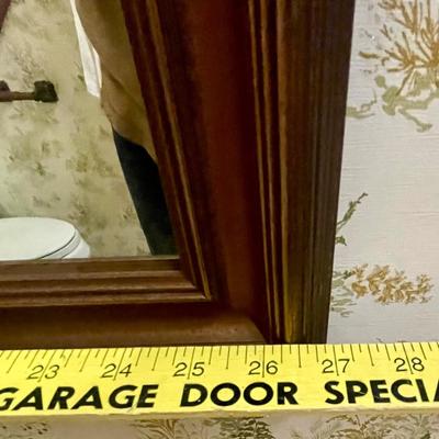 Wood Framed Hanging Mirror
