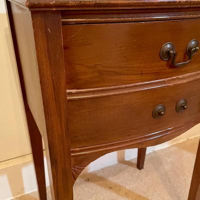Vintage Wood End Table