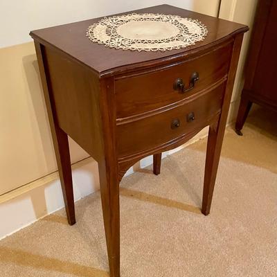 Vintage Wood End Table