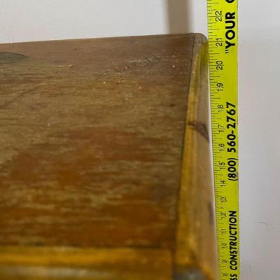 Vintage Bamboo and Wood End Table